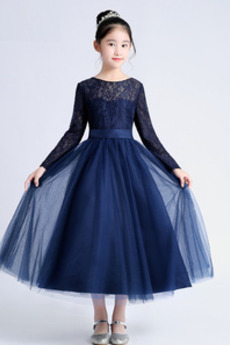 Robe Cortège Fille Orné de Nœud à Boucle Nœud à Boucles Tulle