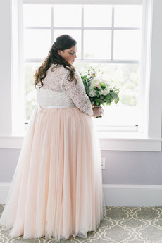 Robe de mariée Elégant Pomme Naturel taille Manche Aérienne Automne