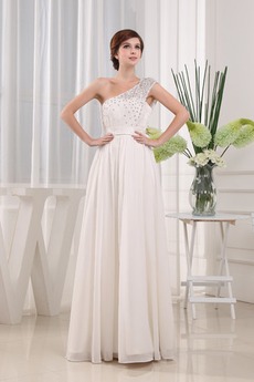 Robe de mariée Manquant Chiffon Naturel taille Longueur au sol