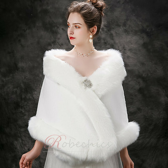 Veste nuptiale de mariage d'hiver châle chaud épais châle grande taille - Page 4