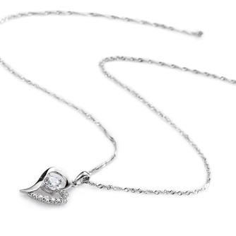 Vente chaude en forme de coeur Plating femme Bright Shine Collier & pendentif - Page 2