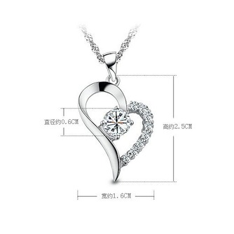 Vente chaude en forme de coeur Plating femme Bright Shine Collier & pendentif - Page 4