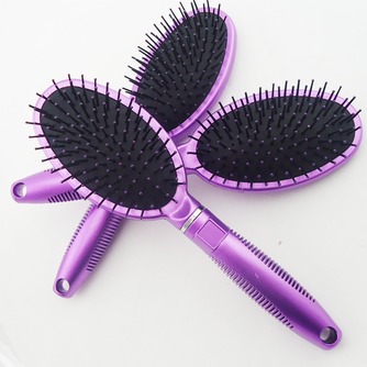 Purple peigne en plastique Massage soins ovale petit miroir & - Page 1