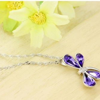 Libellule femmes Crystal violet pendentif en argent d’alimentation en gros collier - Page 4