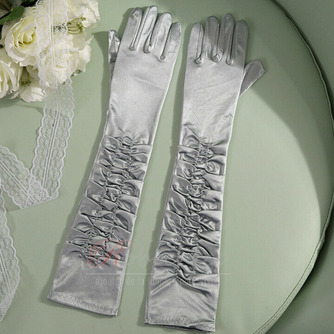 50cm Robe de mariée Gants en satin Performance Stage Performance Gants longs Femmes - Page 8