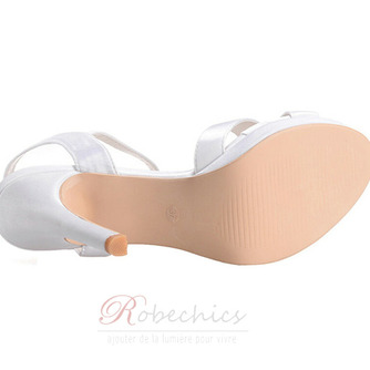 Croix haut de gamme personnalisé ceinture mince femmes sandales chaussures de mariage en satin chaussures de banquet - Page 5