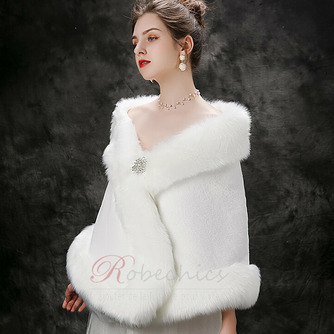 Veste nuptiale de mariage d'hiver châle chaud épais châle grande taille - Page 2