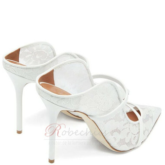 Talons hauts de mariage en dentelle blanche 10CM - Page 3