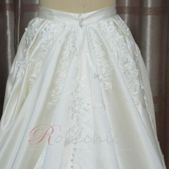 Satin Applique jupe robe de mariée jupe amovible train détachable accessoires de mariage taille personnalisée - Page 2