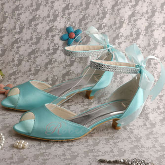 Chaussures de mariage de ruban de strass chaussures de banquet de bouche de poisson chaussures de demoiselle d'honneur rouges - Page 3