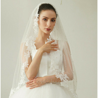 Voile de mariée en perles Voile court en dentelle Voile de mariage nuptiale - Page 5