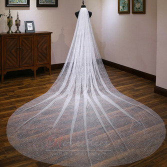 Voile brillant de mariée voile de mariée extra longue queue voile blanc - Page 1