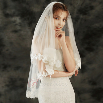 Voile de mariée en dentelle de mariée voile de mariage court avec des accessoires de mariage de voile peigné de cheveux - Page 3