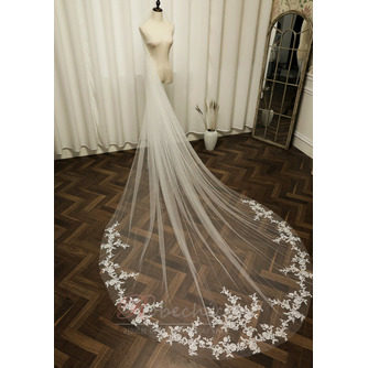 Voile de mariée en dentelle avec peigne à cheveux en métal Accessoires de mariage cathédrale Voile de 350CM - Page 4