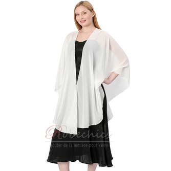 Robe de mariée châle fente en mousseline de soie châle grande taille - Page 6
