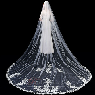 Voile de mariée en dentelle de haute qualité 3 mètres de long voile de mariée avec accessoires de mariage en peigne - Page 2