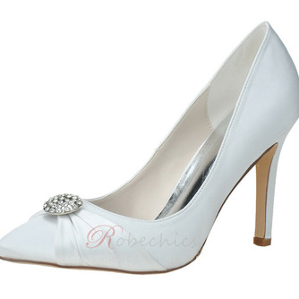 Nouveau strass chaussures pointues satin chaussures de mariage pour femmes chaussures de demoiselle d'honneur - Page 1
