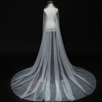 Voile perle mariée princesse simple voile blanc 3M - Page 1