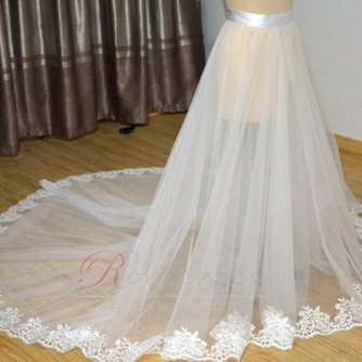 Jupe de mariée amovible en ivoire blanc Jupe en tulle amovible avec taille personnalisée de surjupe en tulle de mariée en dentelle - Page 4