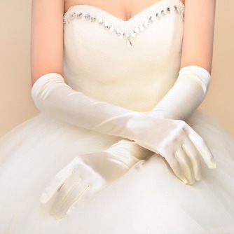 Gants de mariage Sommaire Taffetas Long Eglise Full finger Printemps - Page 1