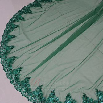 Voile de mariage vert voile de mariée musulmane couverture voile de visage 3M - Page 5