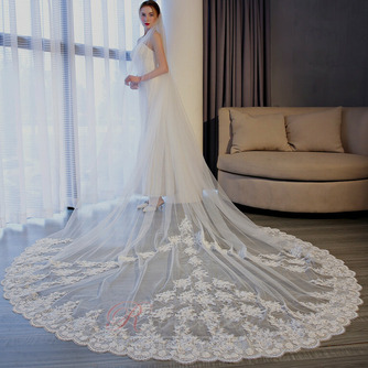 Grand voile de queue accessoires de mariage 3 mètres de long voile de mariée voile de mariée - Page 2