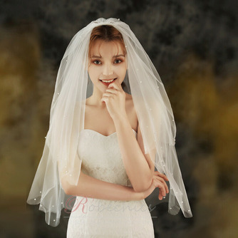 Voile de mariage simple mariée coiffure de mariage studio photo voile double ordre voile de perle - Page 2