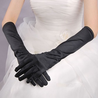 Gants de mariage Full finger Black Satin Élastique Warm Cérémonial - Page 2