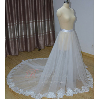 Jupe de mariée amovible en ivoire blanc Jupe en tulle amovible avec taille personnalisée de surjupe en tulle de mariée en dentelle - Page 3