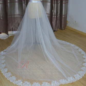 Jupe de mariée amovible en ivoire blanc Jupe en tulle amovible avec taille personnalisée de surjupe en tulle de mariée en dentelle - Page 6