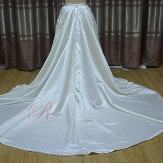 Satin Applique jupe robe de mariée jupe amovible train détachable accessoires de mariage taille personnalisée - Page 3