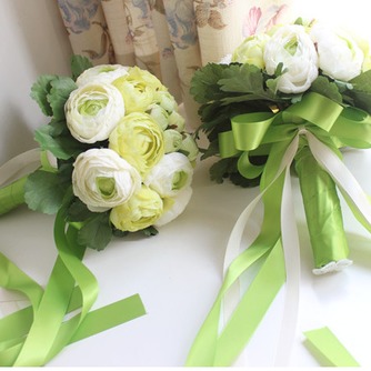 Les feuilles sont vert mariage tenant fleurs fleurs tenue demoiselle d’honneur - Page 2