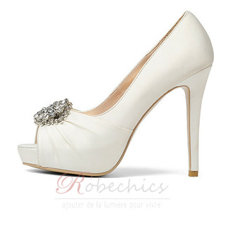 12CM Super High Heel Strass Chaussures de mariage Chaussures de soirée en satin - Page 2