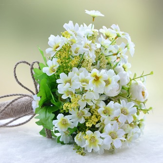 Fleurs de thé vert et blanc à la main bouquet brides coréenne mariées simulation - Page 2