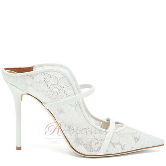 Talons hauts de mariage en dentelle blanche 10CM - Page 1