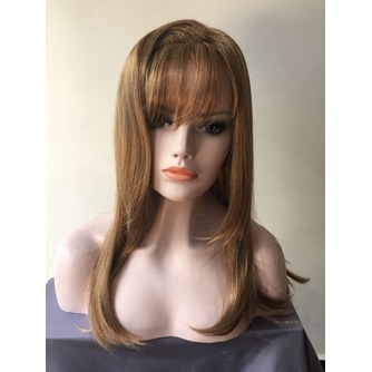 Perruque Inclined bangs High temperature material Yellow 45-50 CM - Page 4