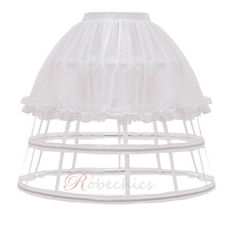 Jupe Cage pour femme, jupon en mousseline de soie, jupon Pannier, robe courte Lolita jupon Ballet 60CM - Page 5