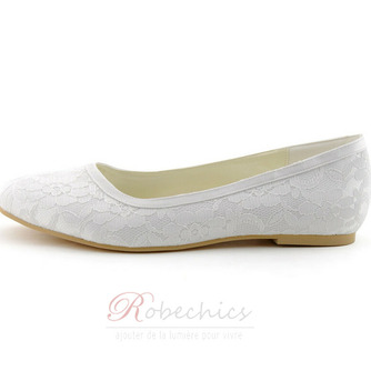 Chaussures de mariage en dentelle chaussures de mariage plates pour femmes enceintes talons bas confortables - Page 2