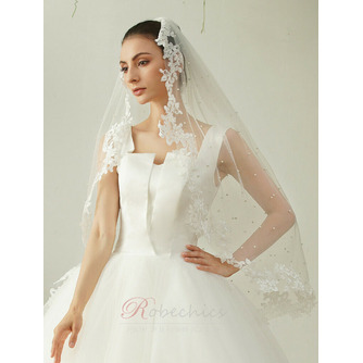 Voile de mariée en perles Voile court en dentelle Voile de mariage nuptiale - Page 3