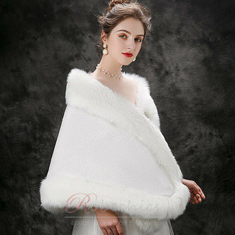 Veste nuptiale de mariage d'hiver châle chaud épais châle grande taille - Page 3