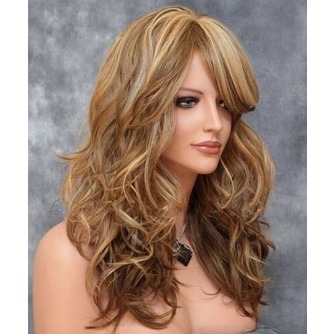 Perruque Suitable for women Long Curly Inclined bangs Fluffy Long Curly - Page 2