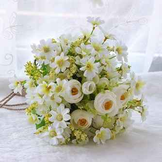 Fleurs de thé vert et blanc à la main bouquet brides coréenne mariées simulation - Page 1