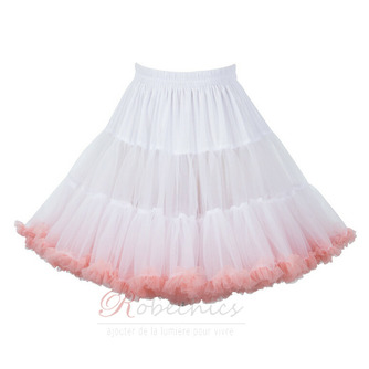 Jupon en tulle gonflé à taille élastique rose, jupons de danse de ballet de princesse Lolita Cosplay, jupe tutu courte en nuage arc-en-ciel 45cm - Page 5