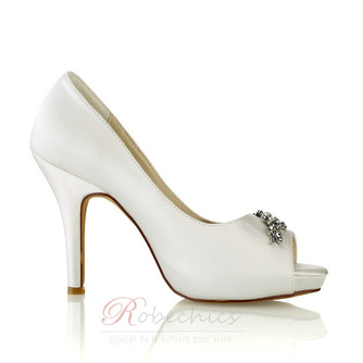 Chaussures de mariage pour femme Mariage Paillettes Cristal Paillettes Bijoux Talons de mariage Chaussures de mariée Strass Cristal Talon haut Talon aiguille Peep Toe - Page 3