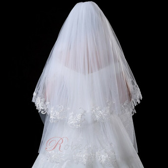 Voile de mariage nuptiale voile court couvrant voile voile blanc dentelle - Page 4