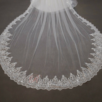 Voile de mariée en dentelle à paillettes grand voile de mariage traînant 350CM - Page 4