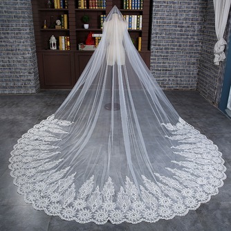 Voile de mariée Dentelle Eglise Formelle Couvert de Dentelle Froid - Page 1
