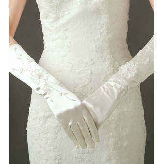 Gants de mariage Appropriate Full finger Satin Broderie Froid - Page 2