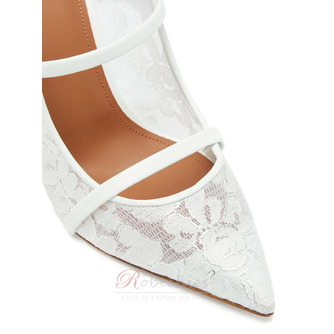 Talons hauts de mariage en dentelle blanche 10CM - Page 5