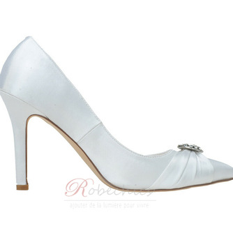 Nouveau strass chaussures pointues satin chaussures de mariage pour femmes chaussures de demoiselle d'honneur - Page 2